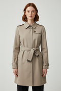 Tommy Hilfiger Damen Trenchcoat Beige Größe L