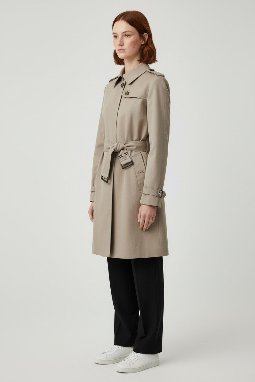 Tommy Hilfiger Damen Trenchcoat Beige Größe L