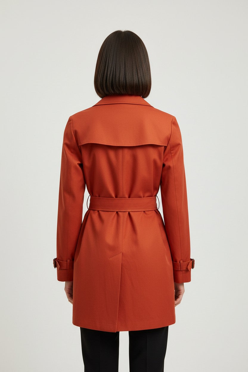 Tommy Hilfiger Damen Trenchcoat Orange Größe L