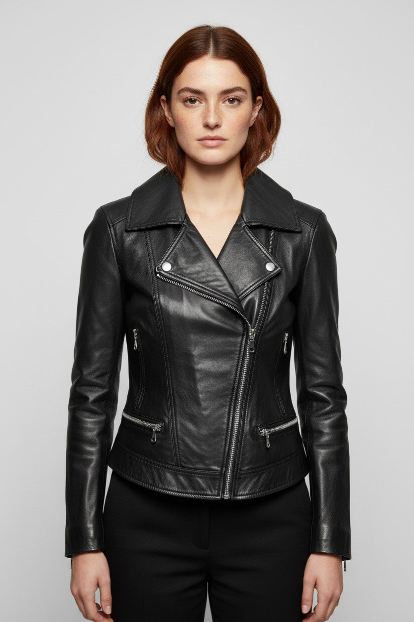 Diesel Damen Bikerjacke Schwarz Größe XS