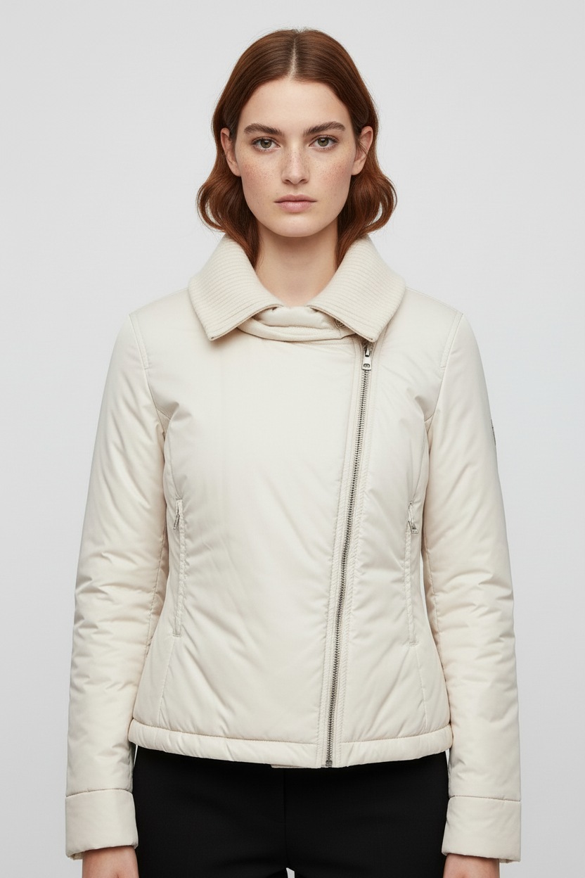 Diesel Damen Winterjacke Weiß Größe M