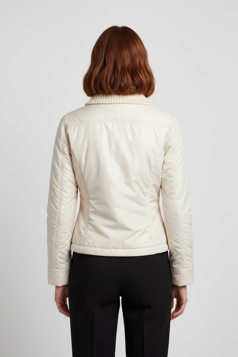 Diesel Damen Winterjacke Weiß Größe M