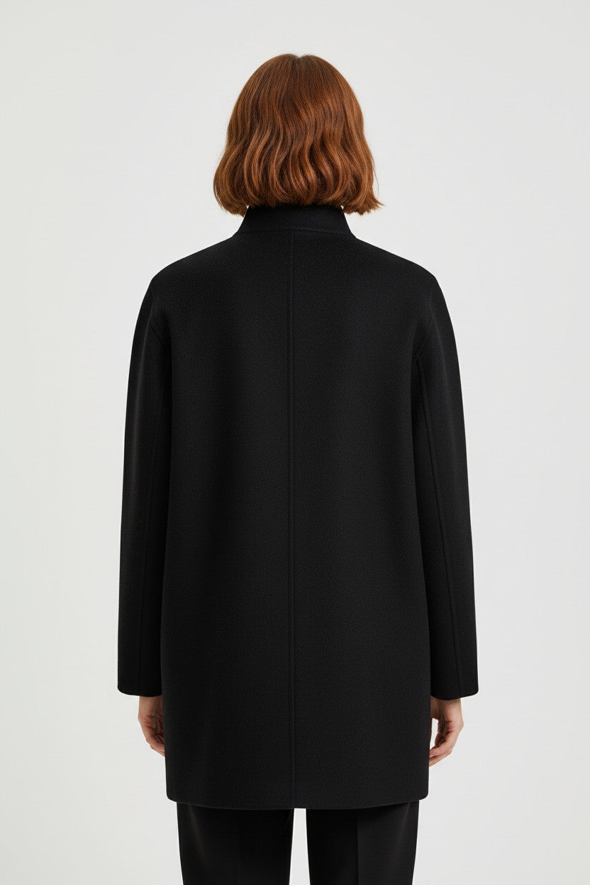 DKNY Damen Mantel Schwarz Größe XL
