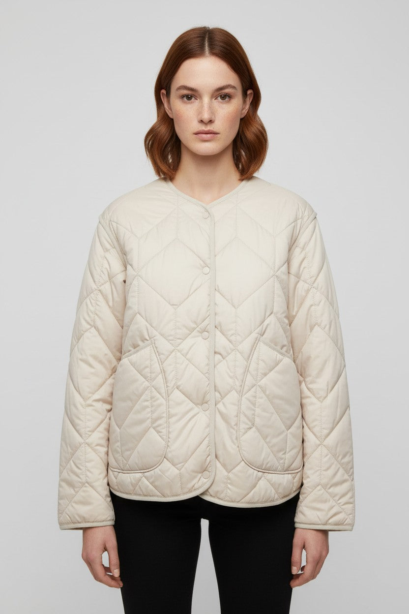 ESPRIT Damen Leichte Jacke Beige Größe L