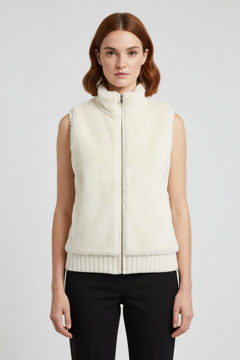 ESPRIT Damen Outdoor Weste Beige Größe M