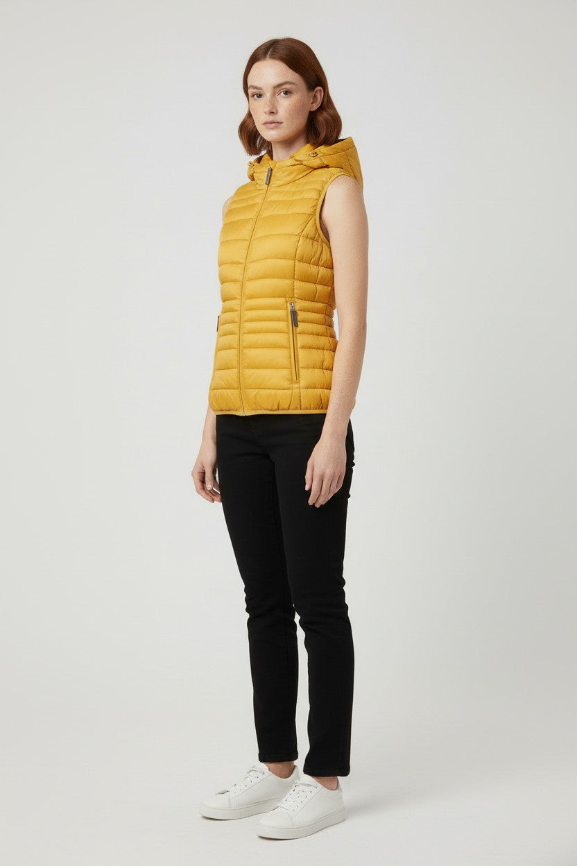 ESPRIT Damen Outdoor Weste Gelb Größe S