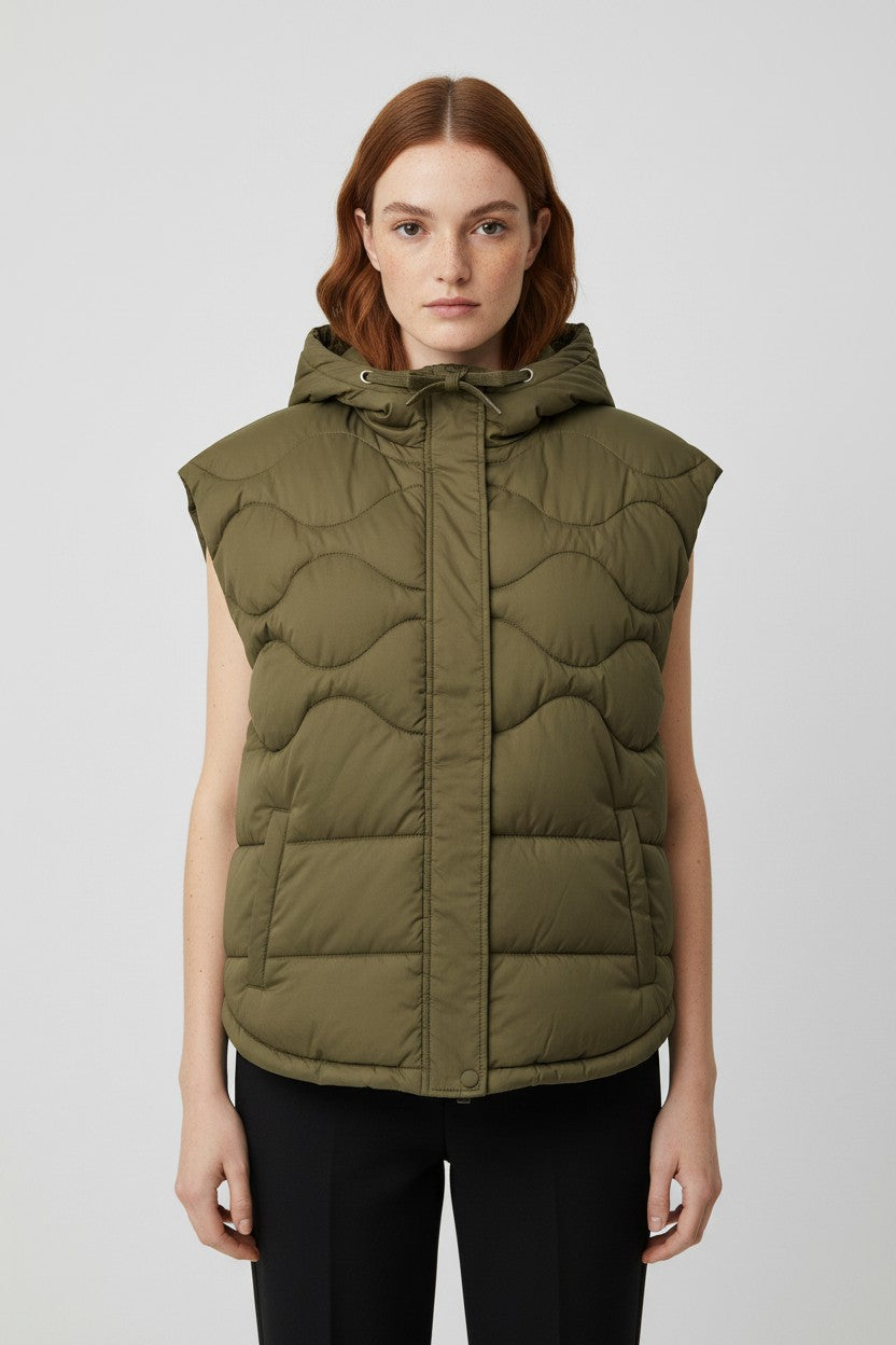 ESPRIT Damen Outdoor Weste Grün Größe L