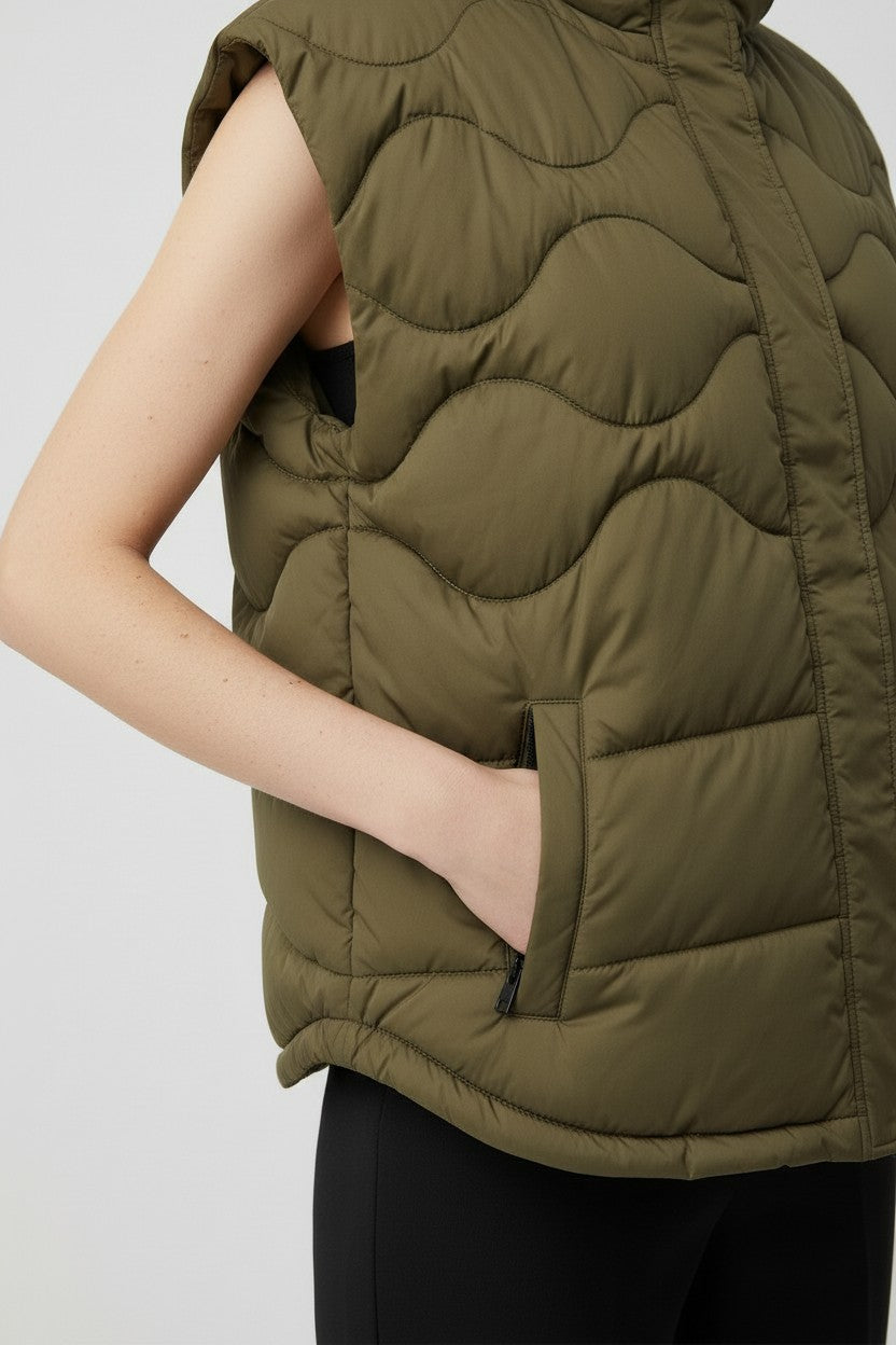 ESPRIT Damen Outdoor Weste Grün Größe L