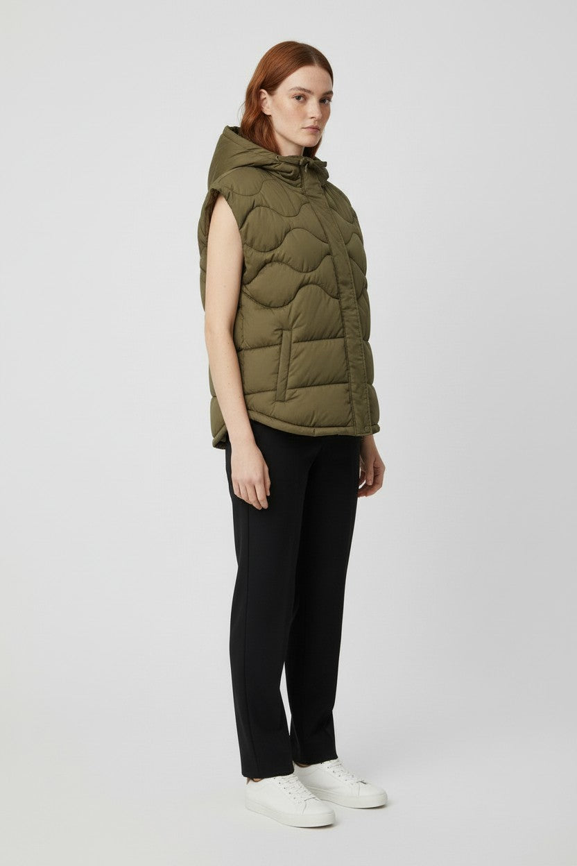 ESPRIT Damen Outdoor Weste Grün Größe L