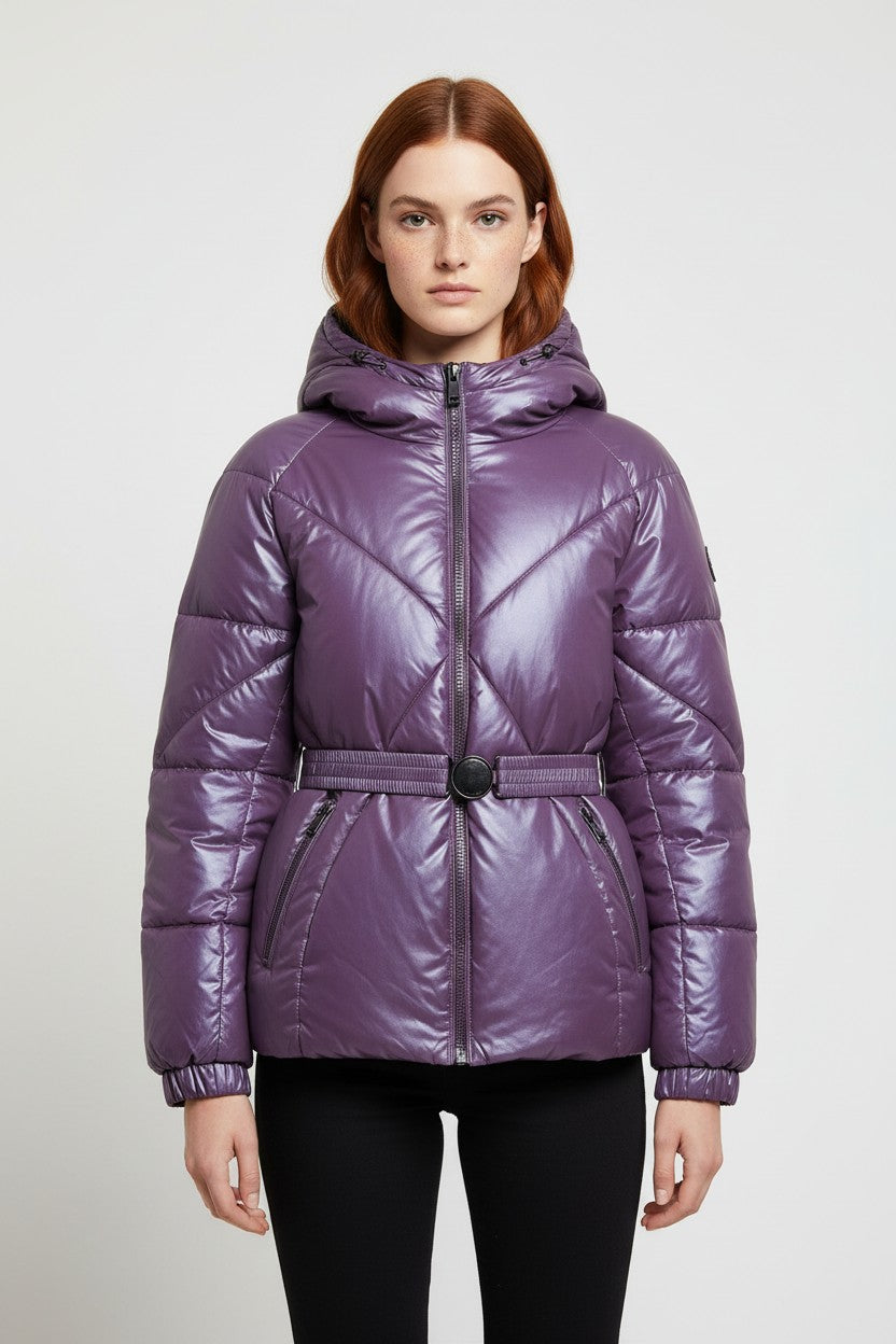 Guess Damen Winterjacke Lila Größe XL