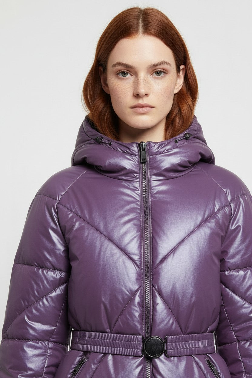 Guess Damen Winterjacke Lila Größe XL
