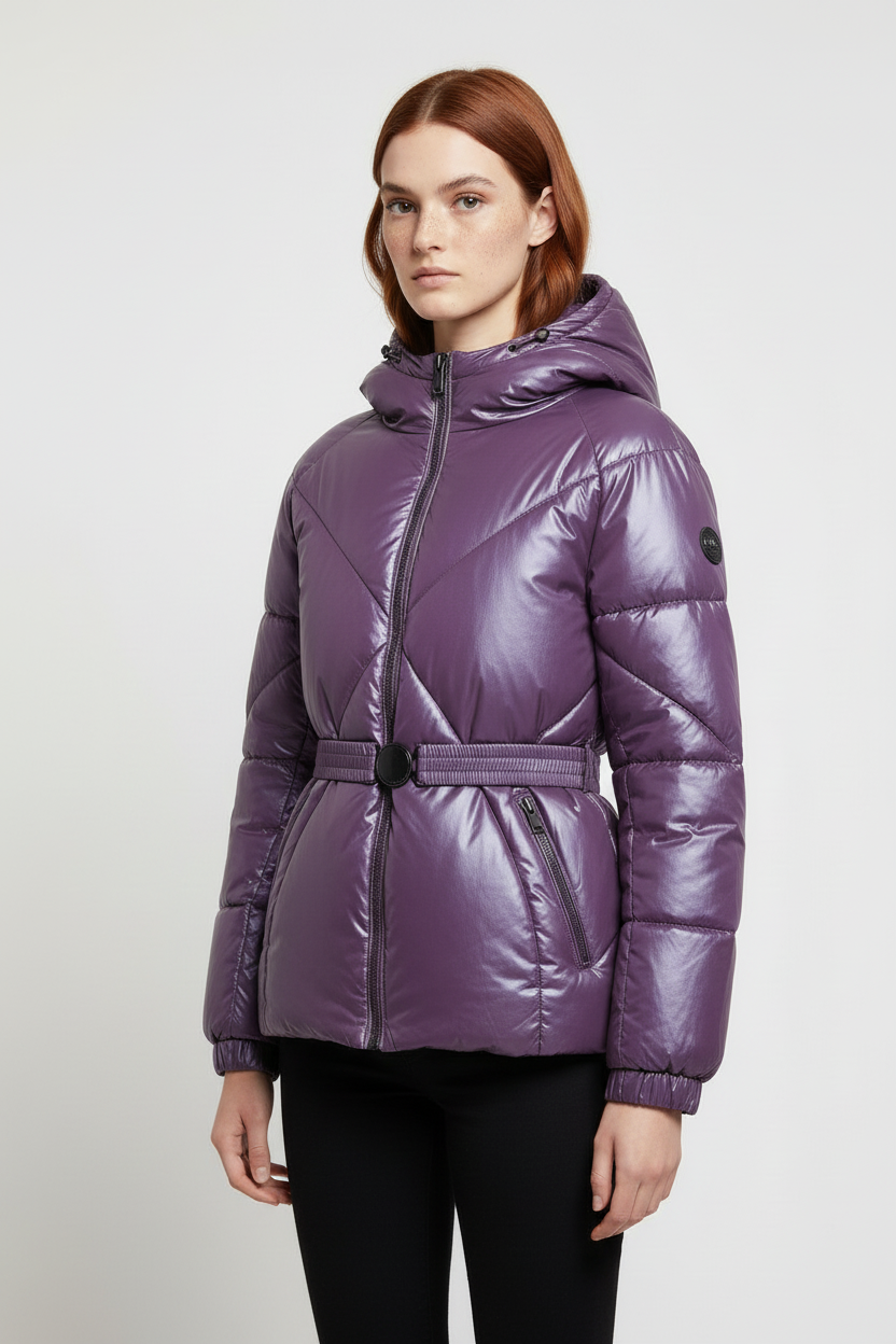 Guess Damen Winterjacke Lila Größe XL