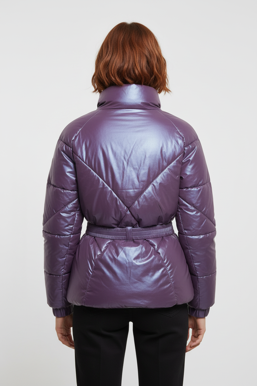 Guess Damen Winterjacke Lila Größe XL