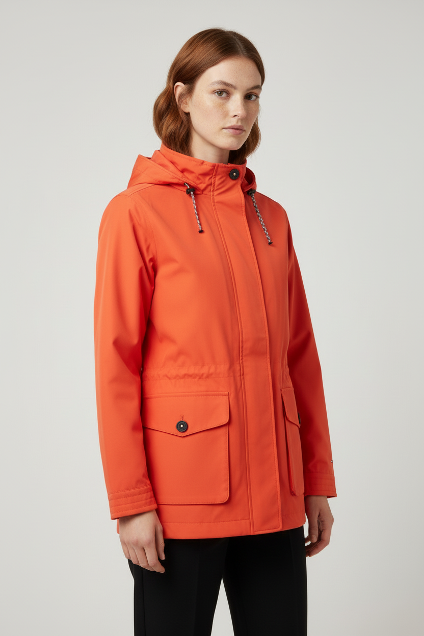 Tommy Hilfiger Damen Allwetterjacke Orange Größe S