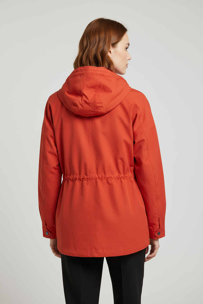 Tommy Hilfiger Damen Allwetterjacke Orange Größe S