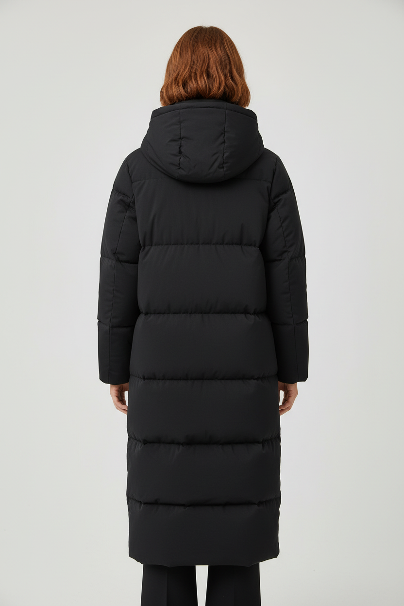 Tommy Hilfiger Damen Daunenmantel Schwarz Größe XS