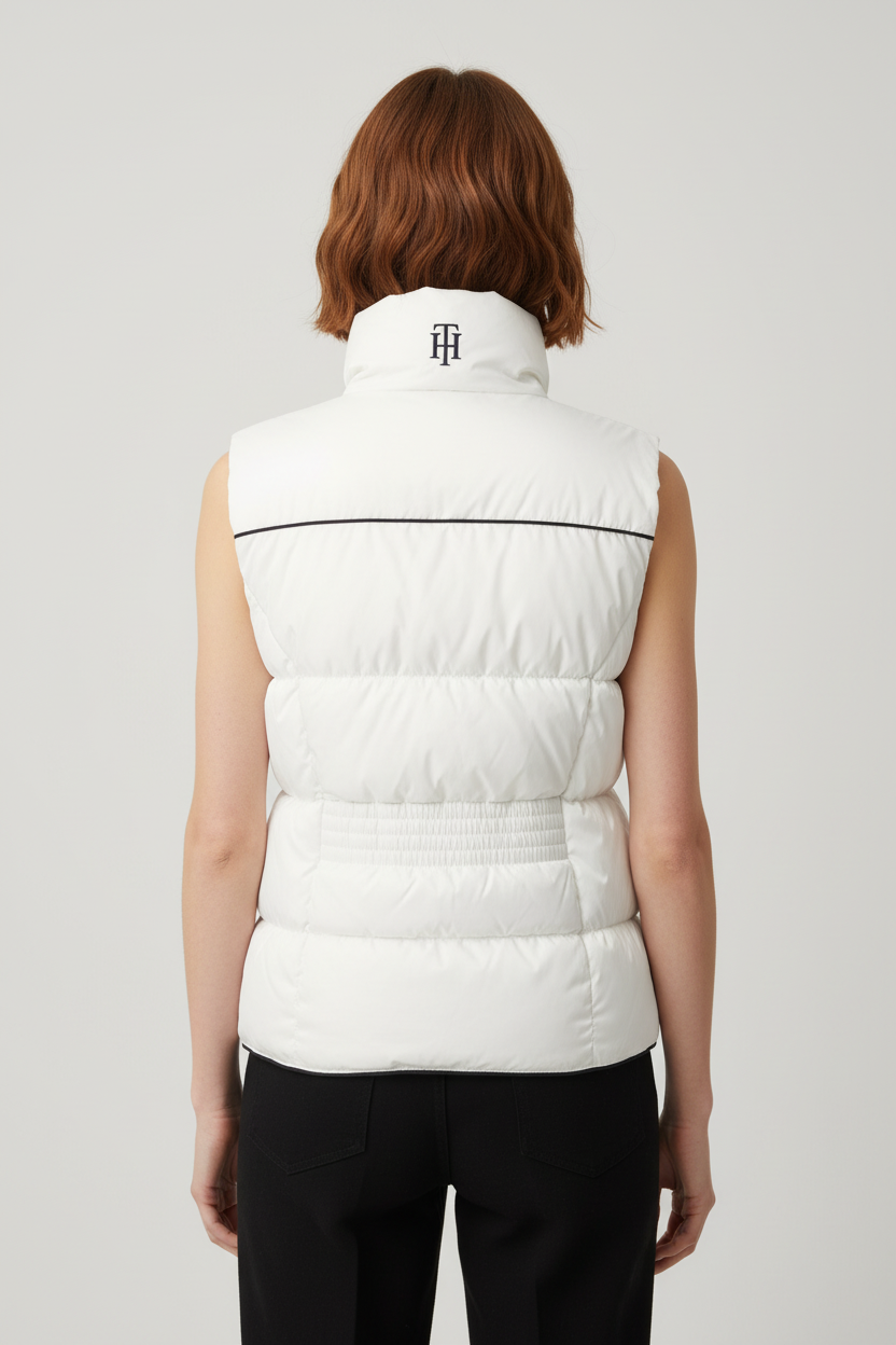 Tommy Hilfiger Damen Outdoor Weste Weiß Größe M