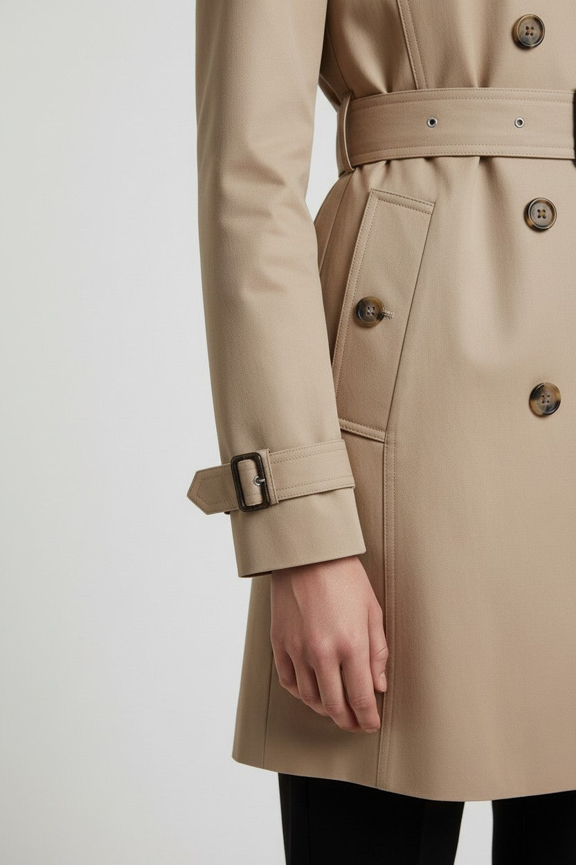 Tommy Hilfiger Damen Trenchcoat Beige Größe S