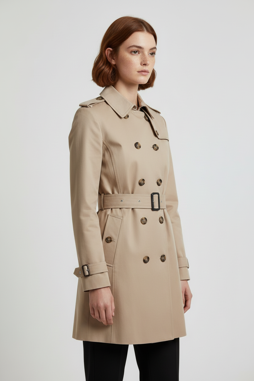 Tommy Hilfiger Damen Trenchcoat Beige Größe S