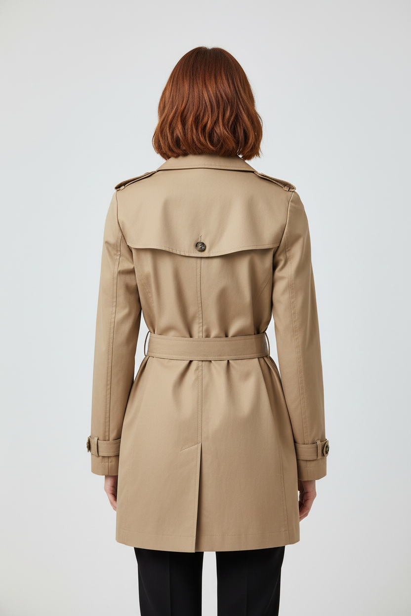 Tommy Hilfiger Damen Trenchcoat Beige Größe S