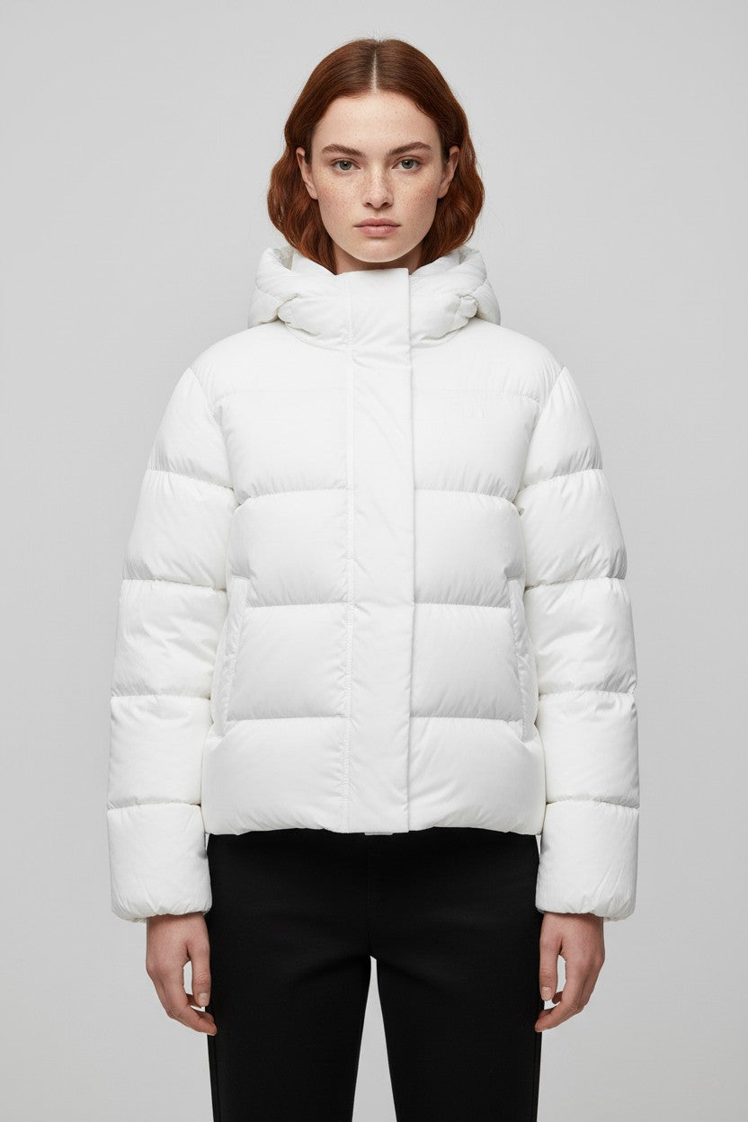Tommy Hilfiger Damen Winterjacke Weiß Größe XS