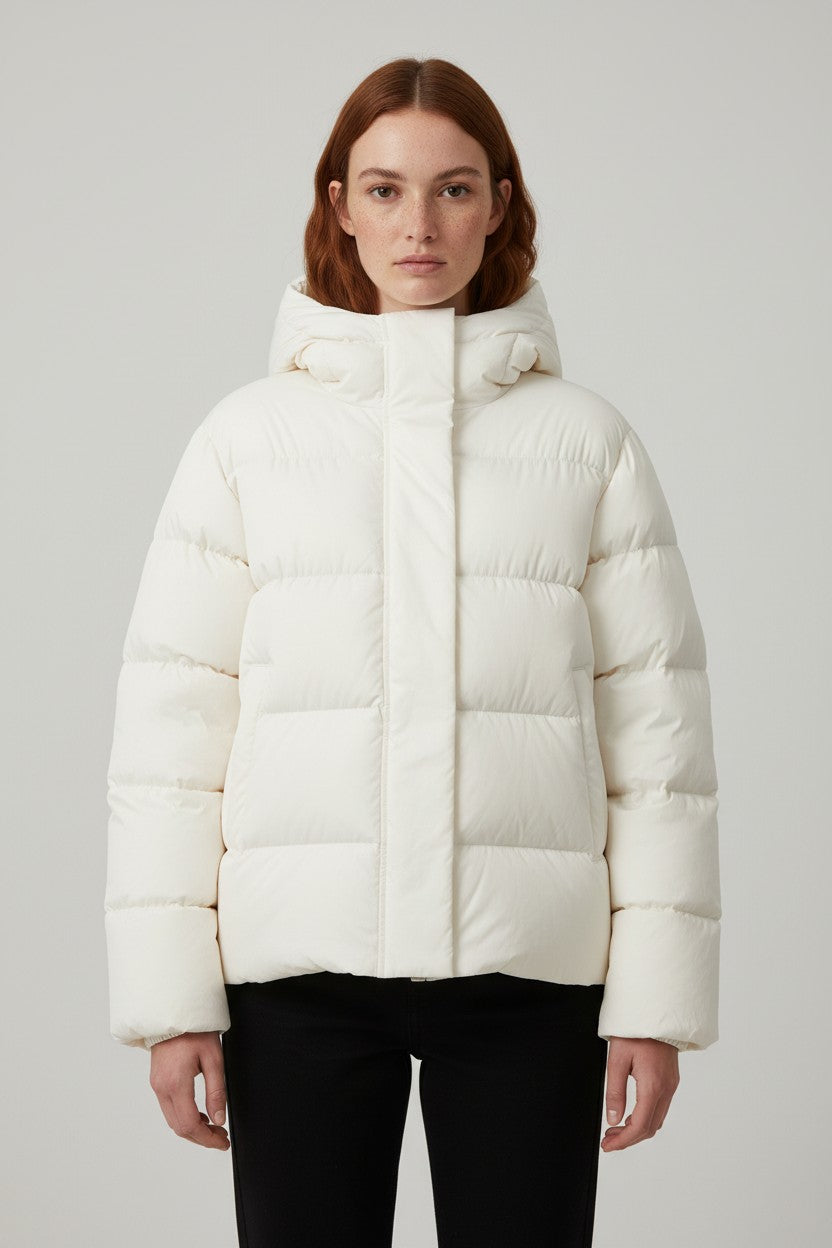 Tommy Hilfiger Damen Winterjacke Weiß Größe XS