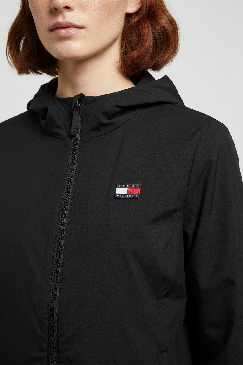 Tommy Hilfiger Jeans Damen Outdoorjacke Schwarz Größe XL