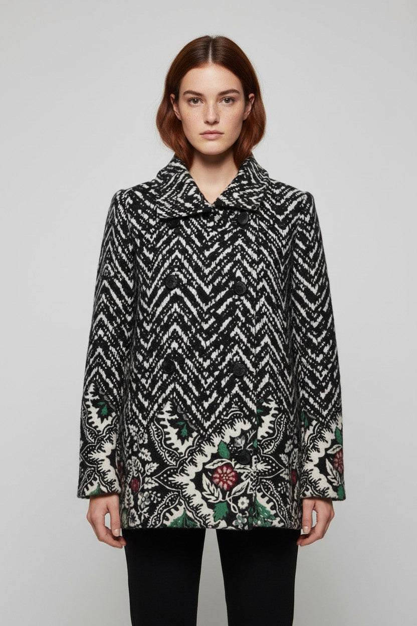 Desigual Damen Mantel Mehrfarbig Größe S