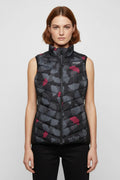 Desigual Damen Outdoor Weste Schwarz Mehrfarbig Größe XL