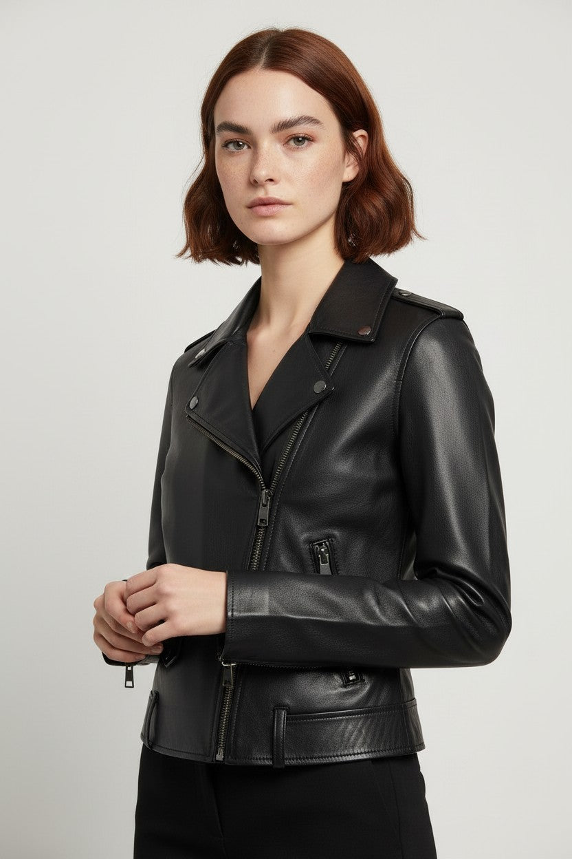 Diesel Damen Bikerjacke Schwarz Größe S