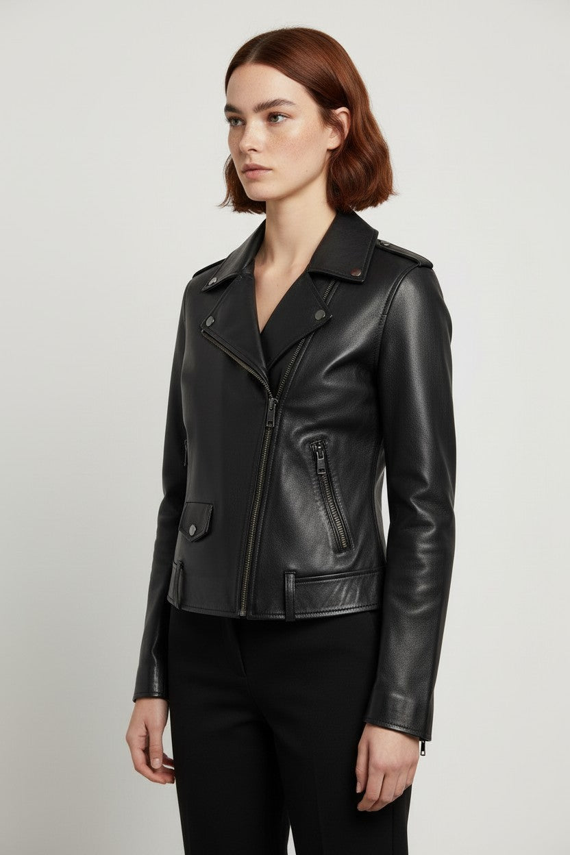 Diesel Damen Bikerjacke Schwarz Größe S