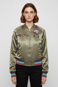 Diesel Damen Bomberjacke Grün Größe XS