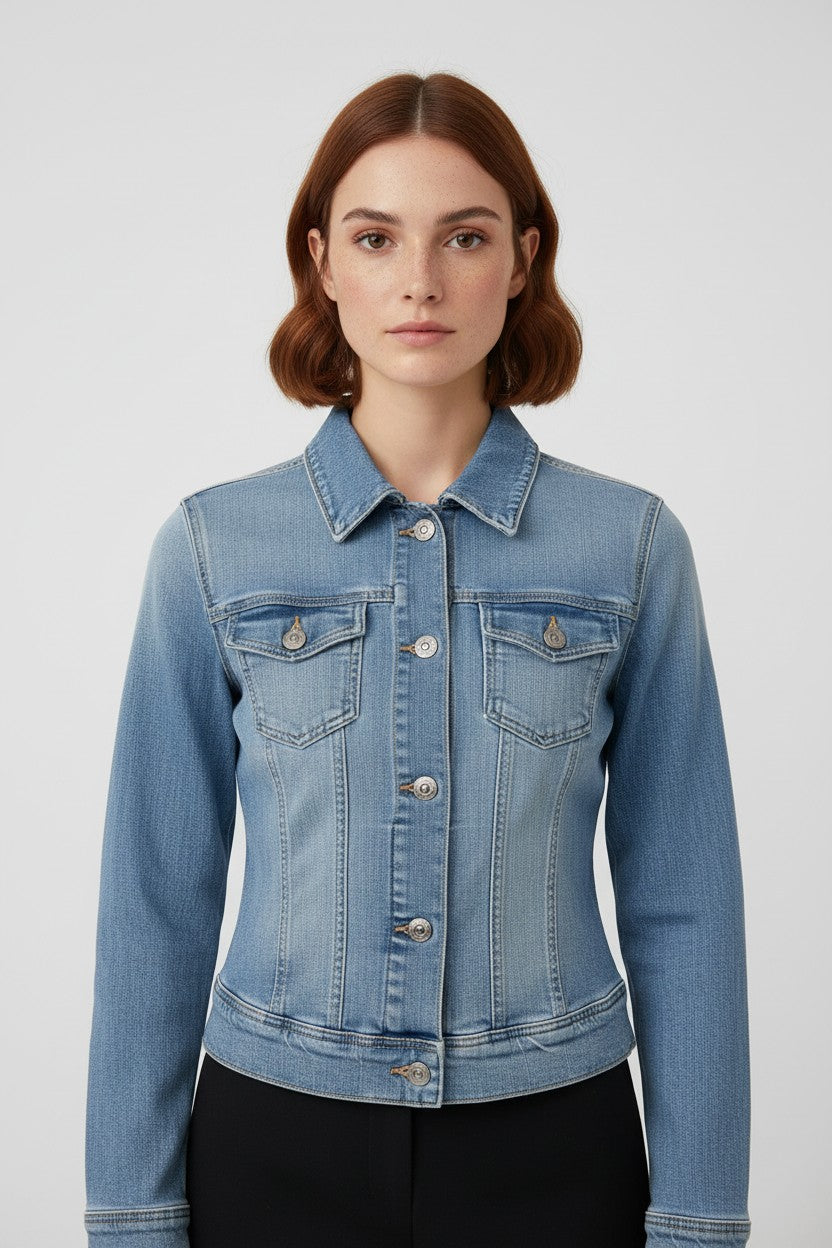 Diesel Damen Jeansjacke Blau Größe M