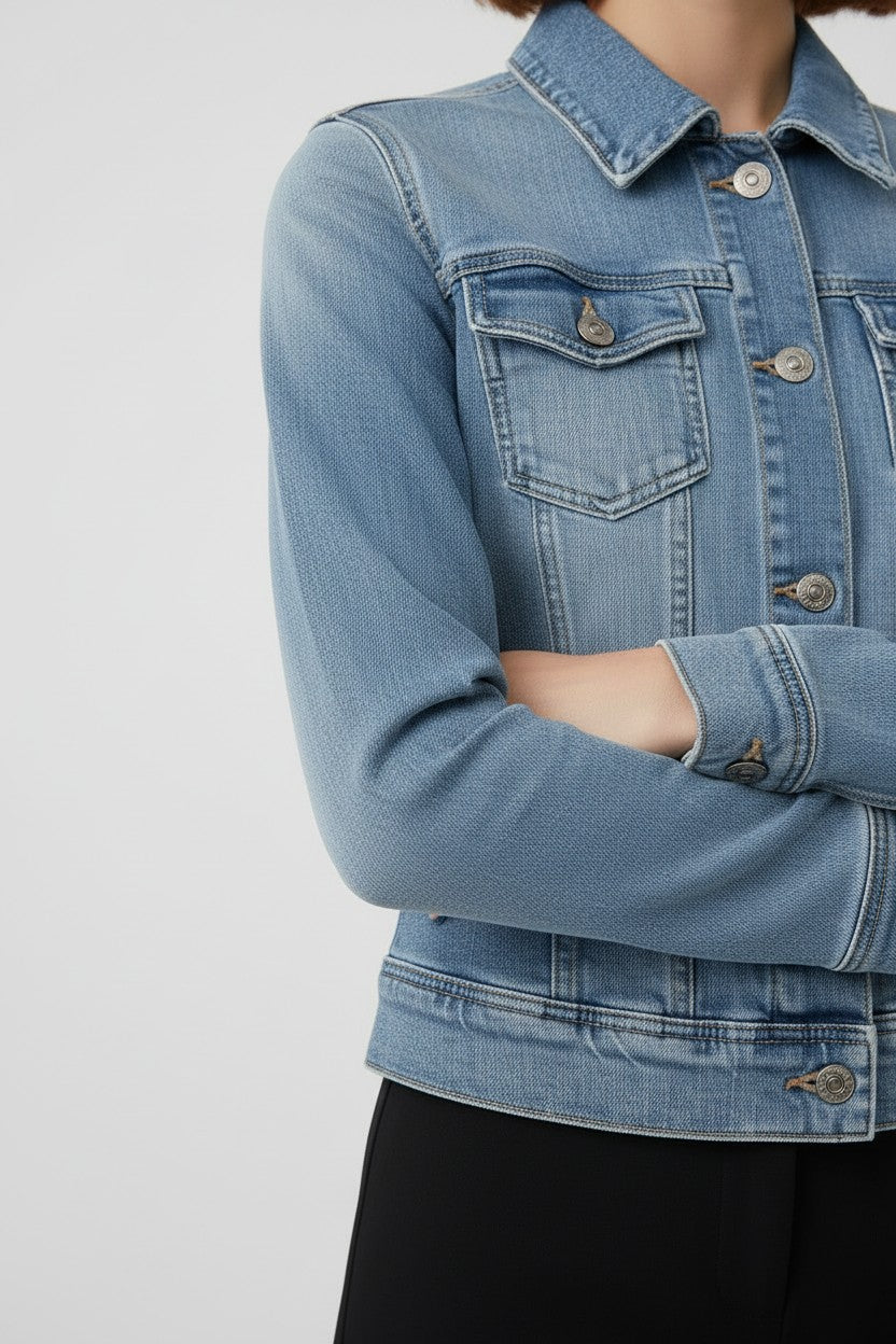 Diesel Damen Jeansjacke Blau Größe M