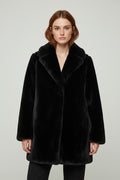 DKNY Damen Mantel Schwarz Größe XL