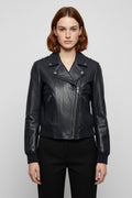 ESPRIT Damen Bikerjacke Schwarz Größe M