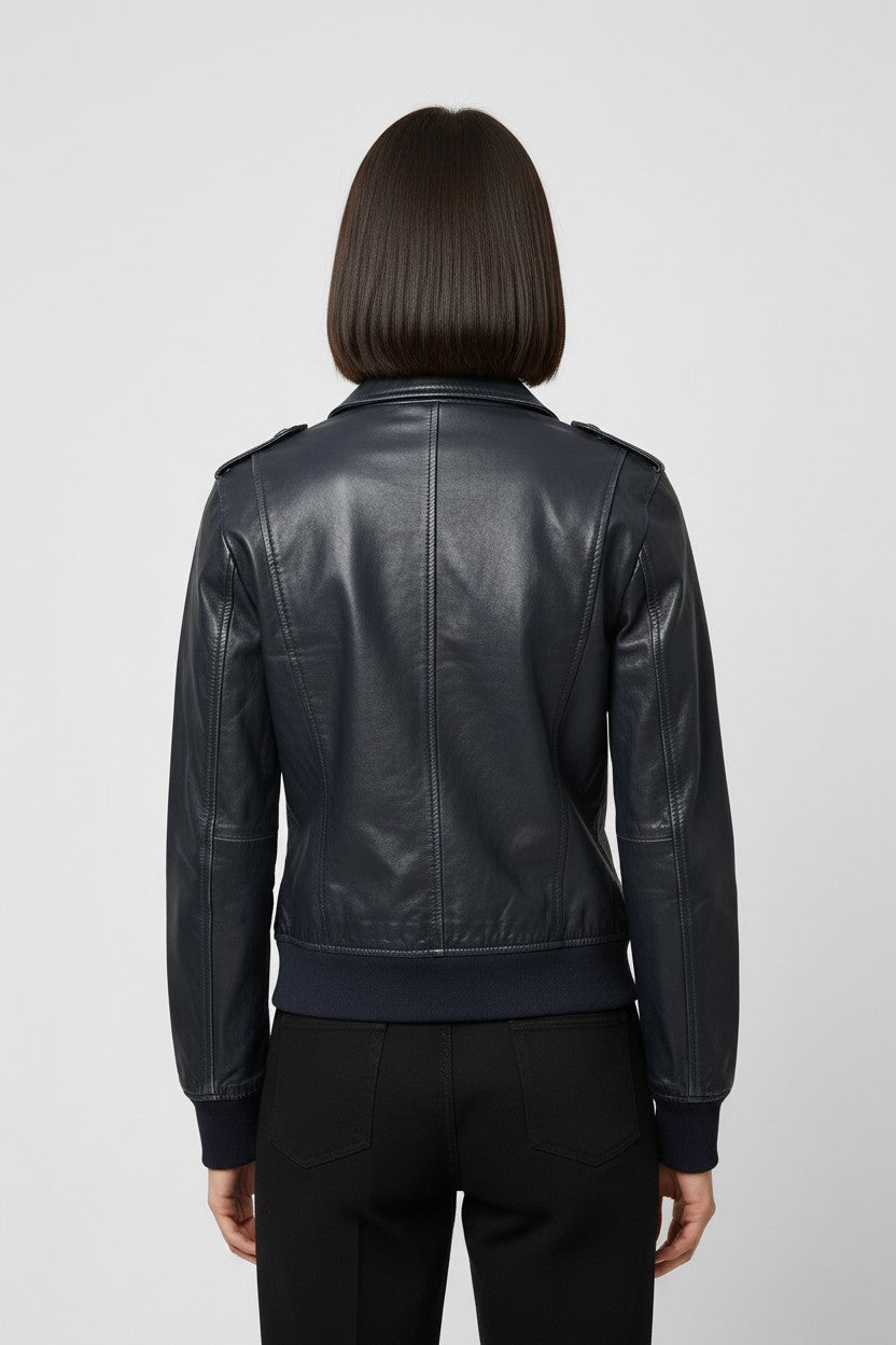 ESPRIT Damen Bikerjacke Schwarz Größe M
