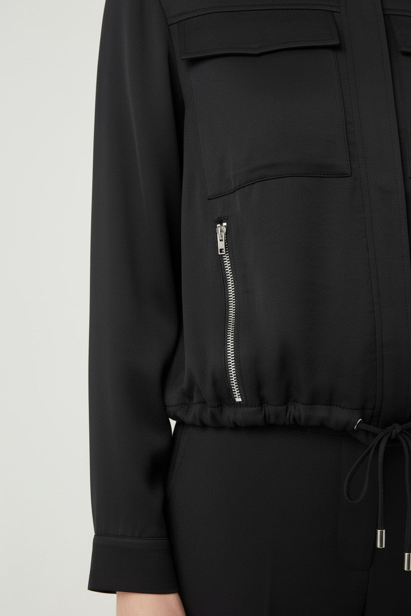ESPRIT Damen Bomberjacke Schwarz Größe XS