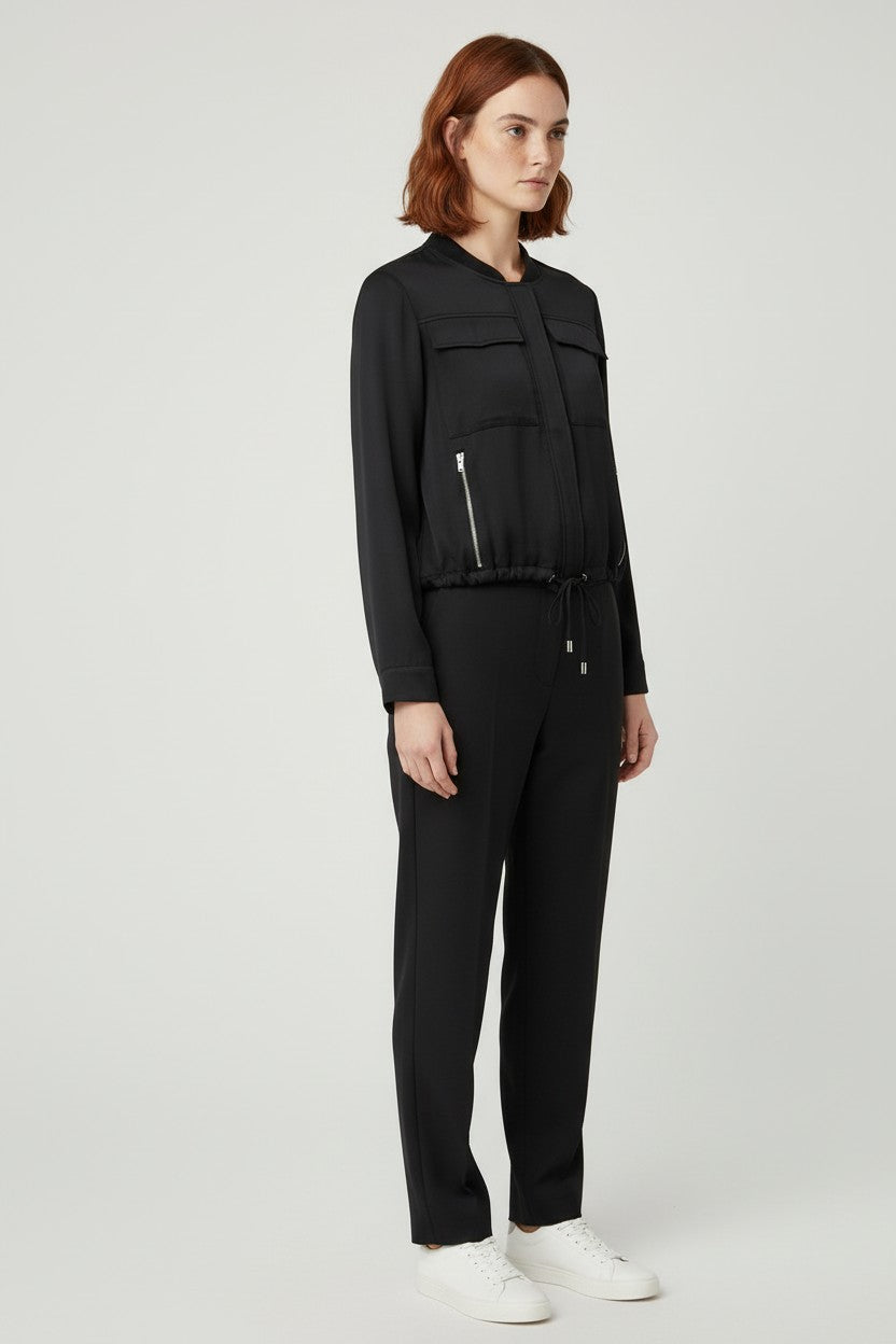 ESPRIT Damen Bomberjacke Schwarz Größe XS