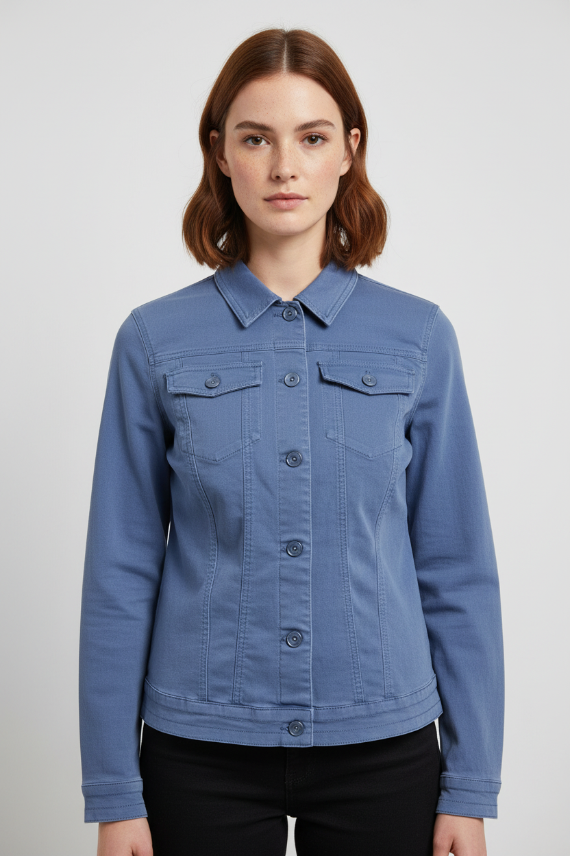 ESPRIT Damen Jeansjacke Blau Größe L