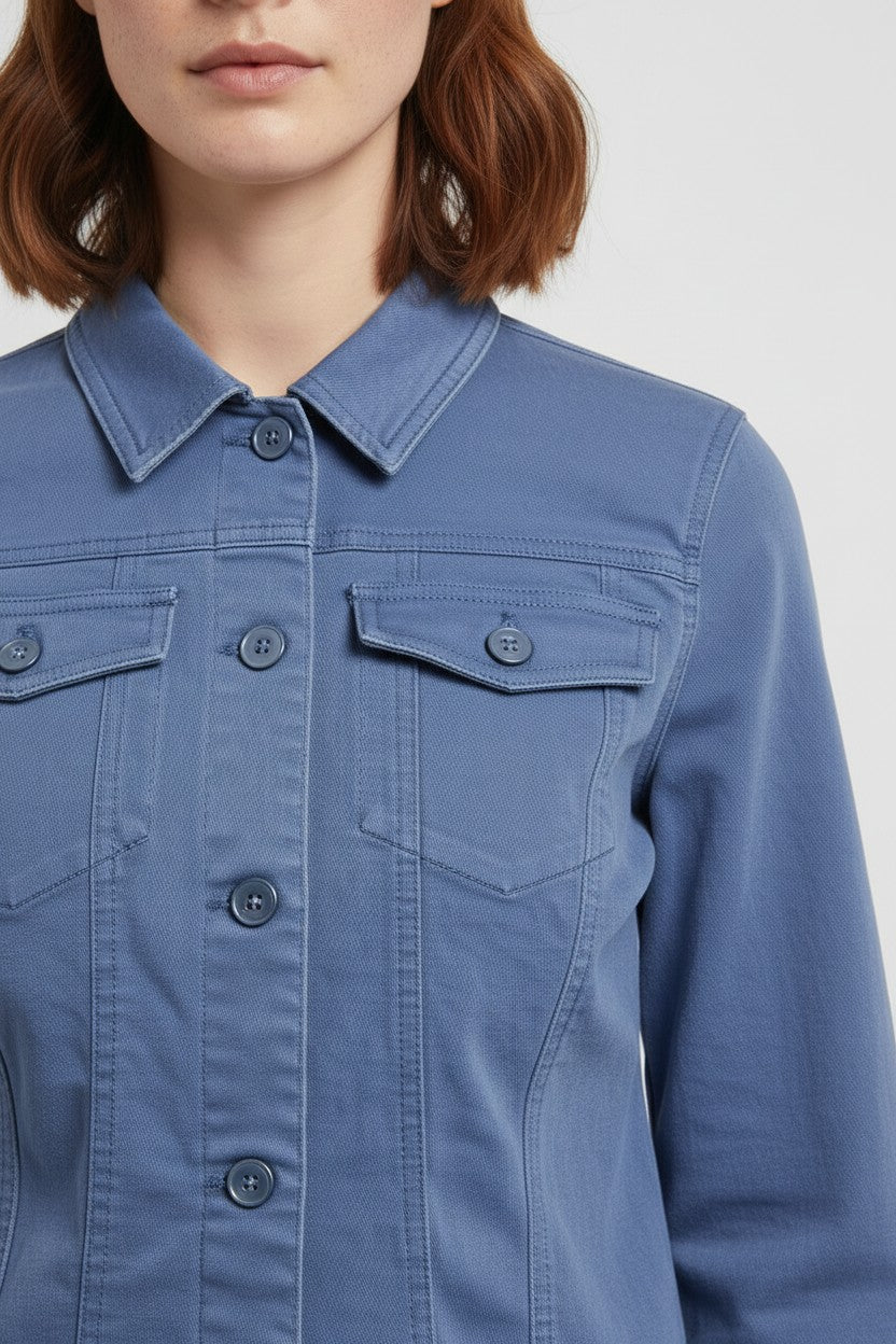 ESPRIT Damen Jeansjacke Blau Größe L