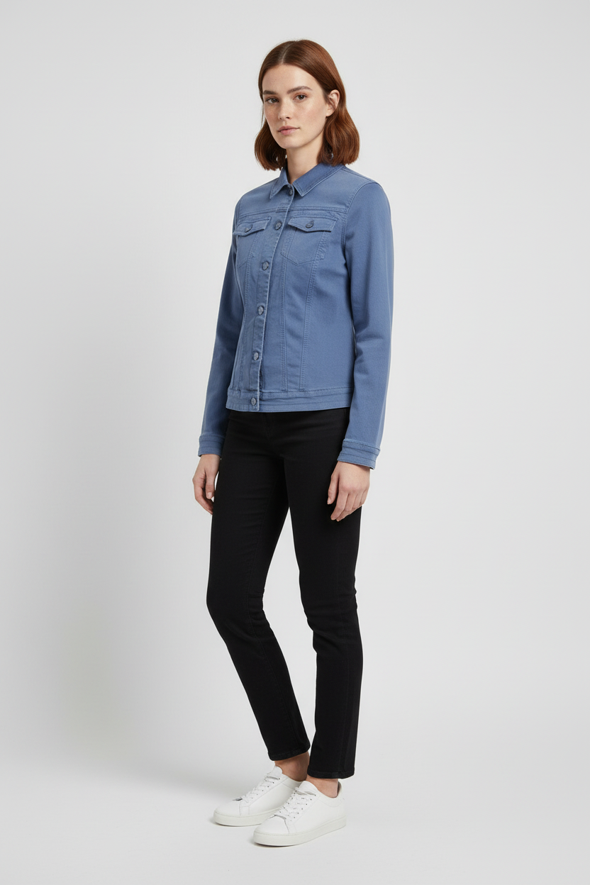 ESPRIT Damen Jeansjacke Blau Größe L
