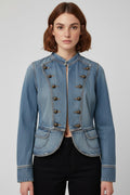 ESPRIT Damen Jeansjacke Blau Größe M