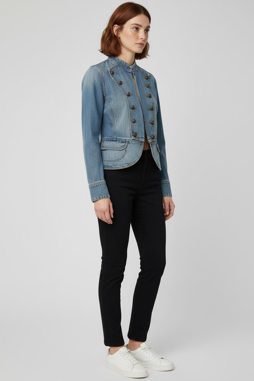 ESPRIT Damen Jeansjacke Blau Größe M