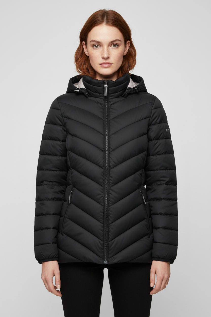 ESPRIT Damen Leichte Jacke Schwarz Größe XL