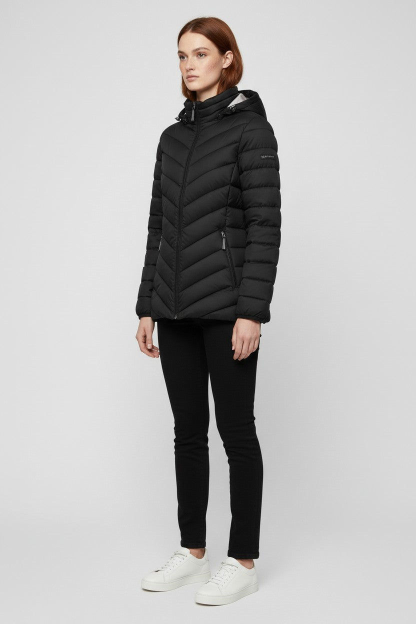 ESPRIT Damen Leichte Jacke Schwarz Größe XL