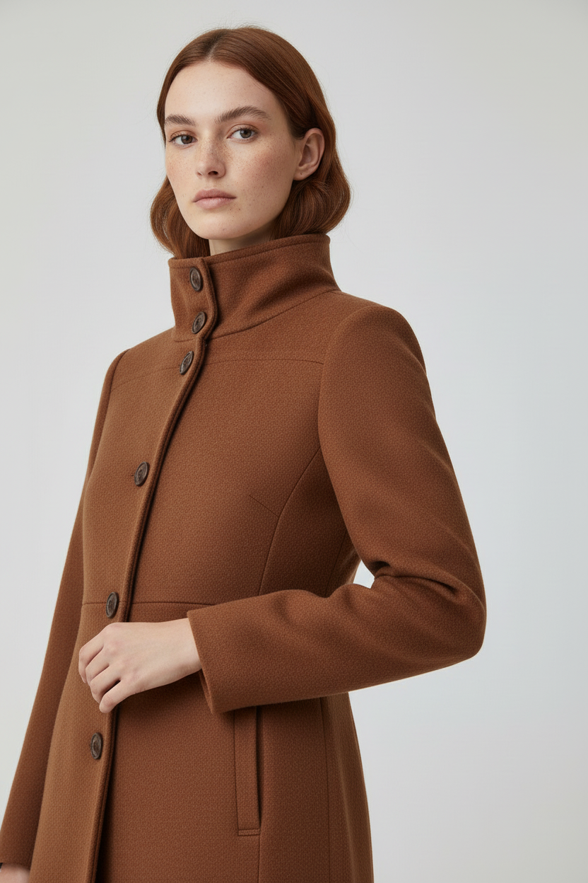 ESPRIT Damen Mantel Braun Größe L/XL