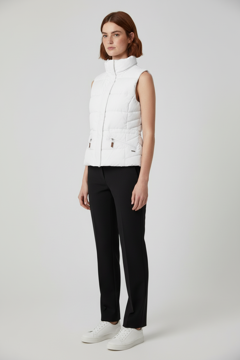 ESPRIT Damen Outdoor Weste Weiß Größe L
