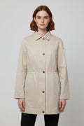 ESPRIT Damen Parka Beige Größe M