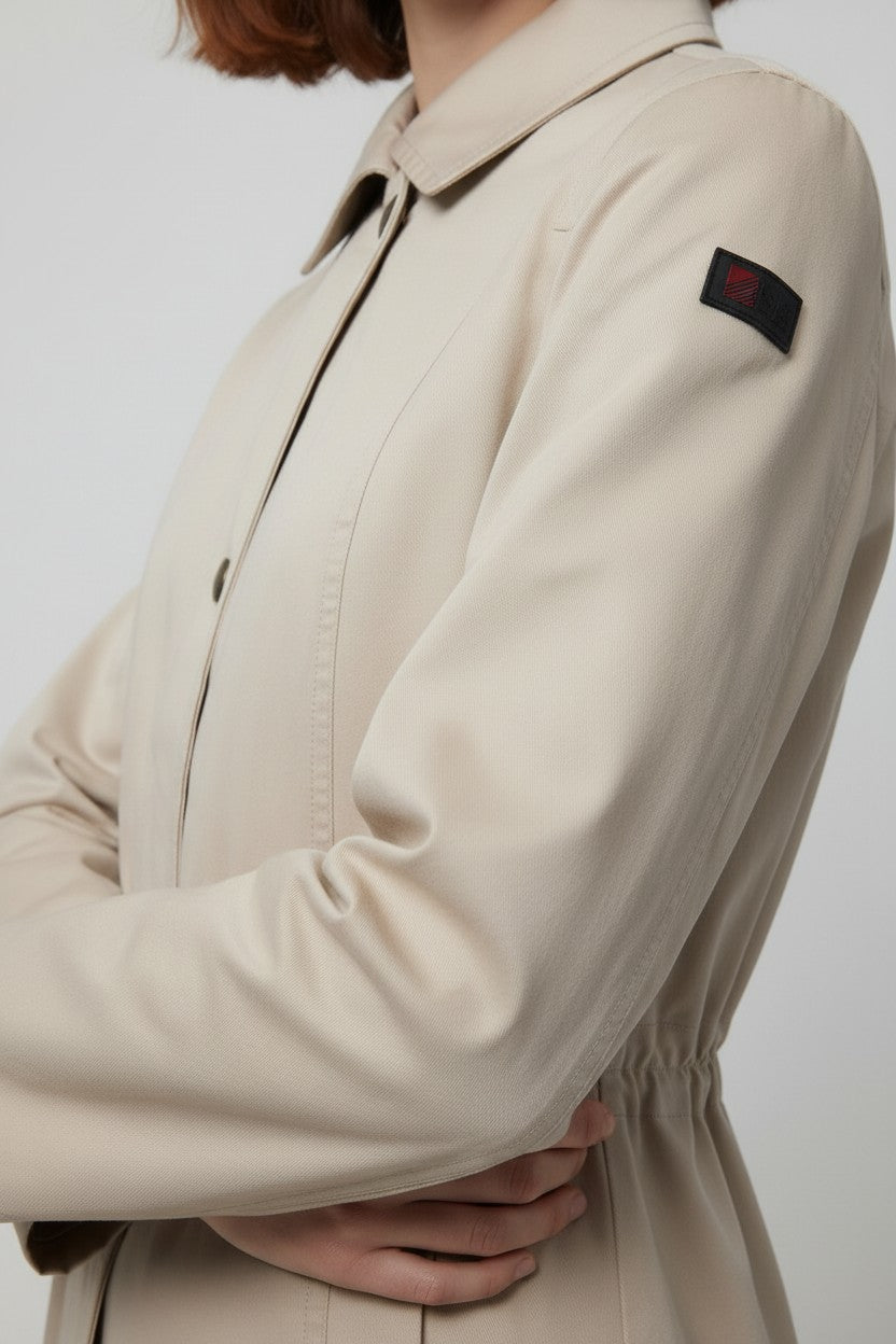 ESPRIT Damen Parka Beige Größe M